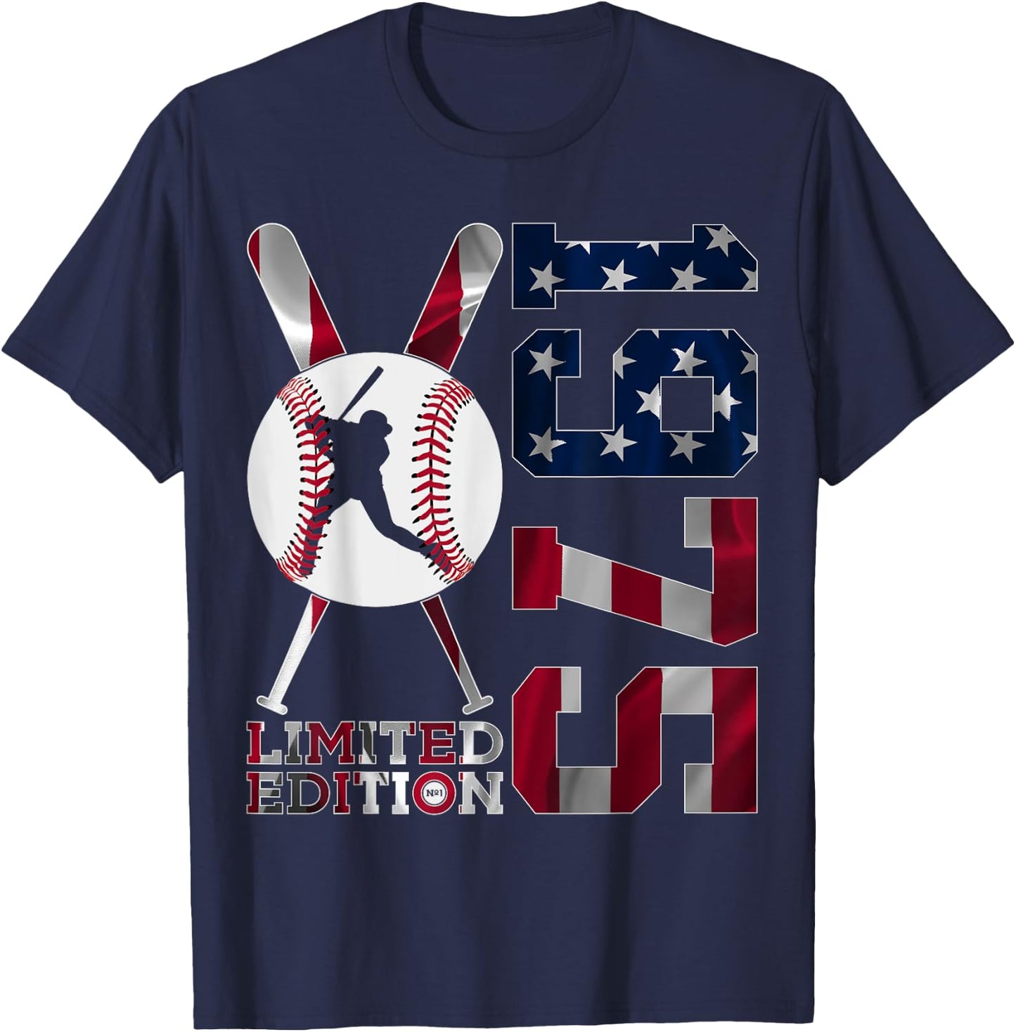 50th BIRTHDAY BASEBALL LIMITED EDITION 1975 T-Shirt - T-Shirt | Navy