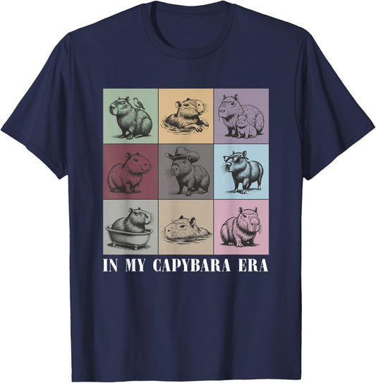 in My Capybara Era, Awesome Capybara, Funny Capybara T-Shirt - T-Shirt | Navy