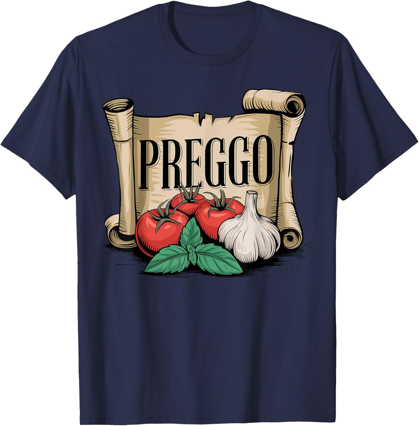Preggo Sauce Costume Cute and Funny Pregnancy Announcement T-Shirt - T-Shirt | Navy