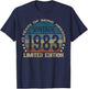 43 Year Old Gifts Vintage 1983 Limited Edition 43rd Birthday T-Shirt - T-Shirt | Navy