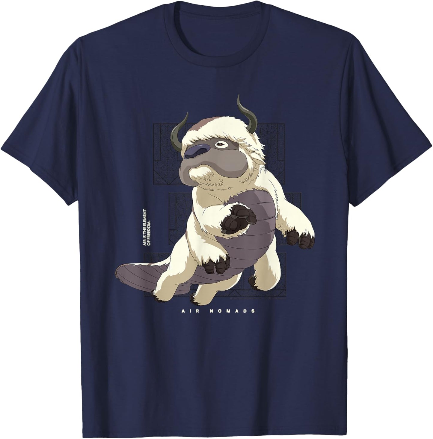 Avatar The Last Airbender Appa Flying Bison Air Nomads T-Shirt - T-Shirt | Navy
