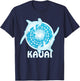 Hammerhead Shark Polynesian Design Kauai T-Shirt - T-Shirt | Navy