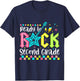 Ready To Rock Second Grade Back To School 2nd Grade Boy Kid T-Shirt - T-Shirt | Navy