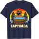 Capybara Dad with Daughter Capydada Funny Father's Day T-Shirt - T-Shirt | Navy