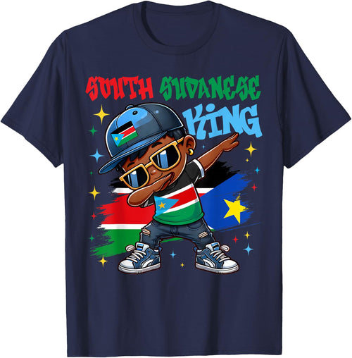 South Sudanese King Dabbing South Sudan Flag Pride for Kids