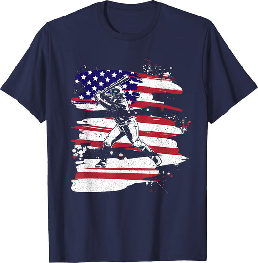 2024 Usa Cricket Jersey America Flag Lover Cricket In Usa T-Shirt - T-Shirt | Navy
