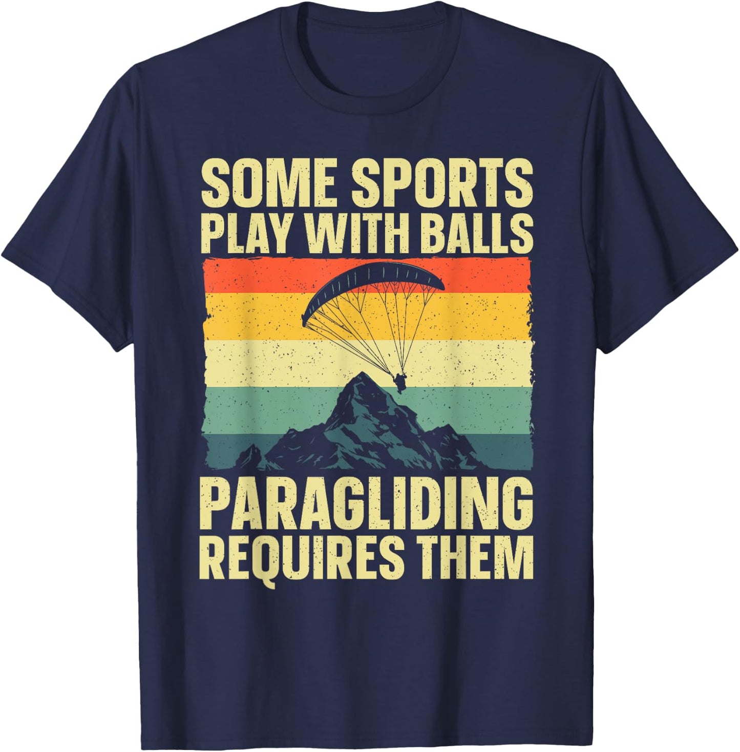 Funny Paragliding Design Women Paraglide Paraglider T-Shirt - T-Shirt | Navy