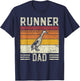 Best Duck Dad Men - Vintage Runner Duck T-Shirt - T-Shirt | Navy