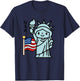 4 July Liberty Statue Kids T-Shirt - T-Shirt | Navy