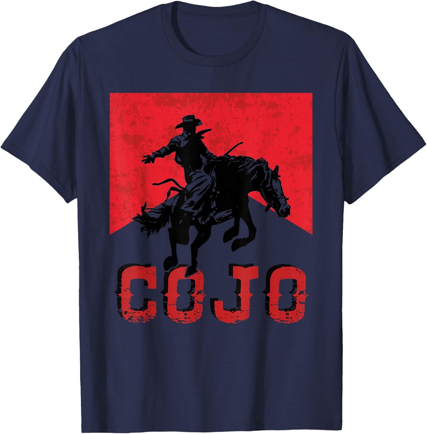 Retro Cojo Johnson Bull Skull Music Country 70s Cowboy Boots T-Shirt - T-Shirt | Navy