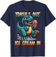 Tonsils Out Ice Cream In Dino Tonsillectomy Tonsil Removal T-Shirt - T-Shirt | Navy