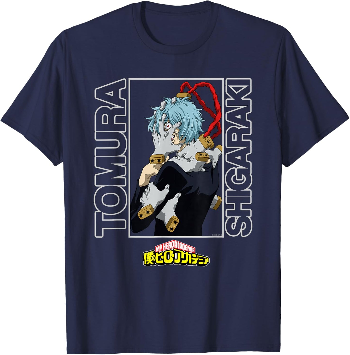 My Hero Academia Tomura Shigaraki Anime T-Shirt - T-Shirt | Navy