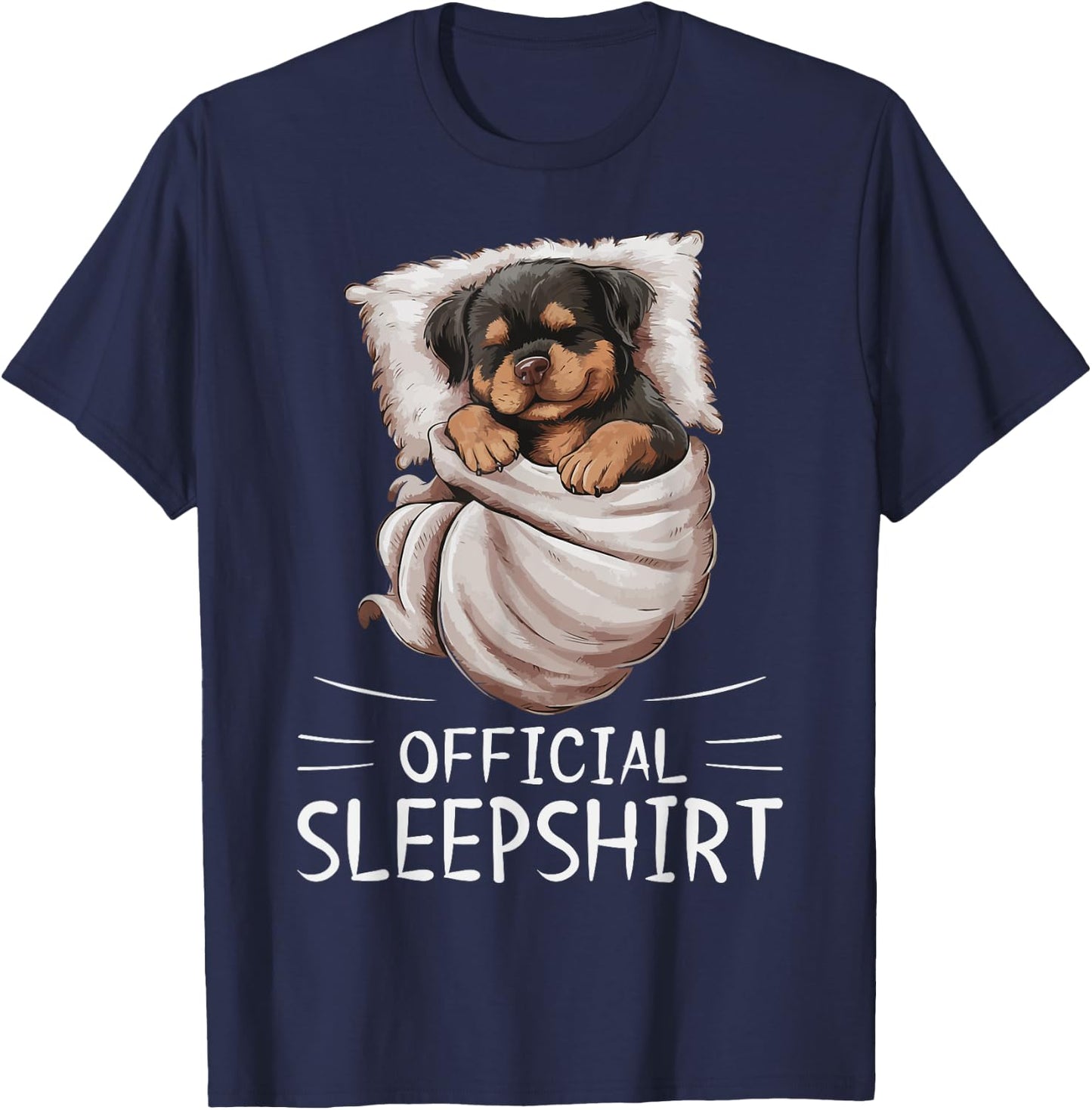 Rottweiler Dog Animal Official Sleepshirt Pajamas Nightgown Women Kids T-Shirt - T-Shirt | Navy