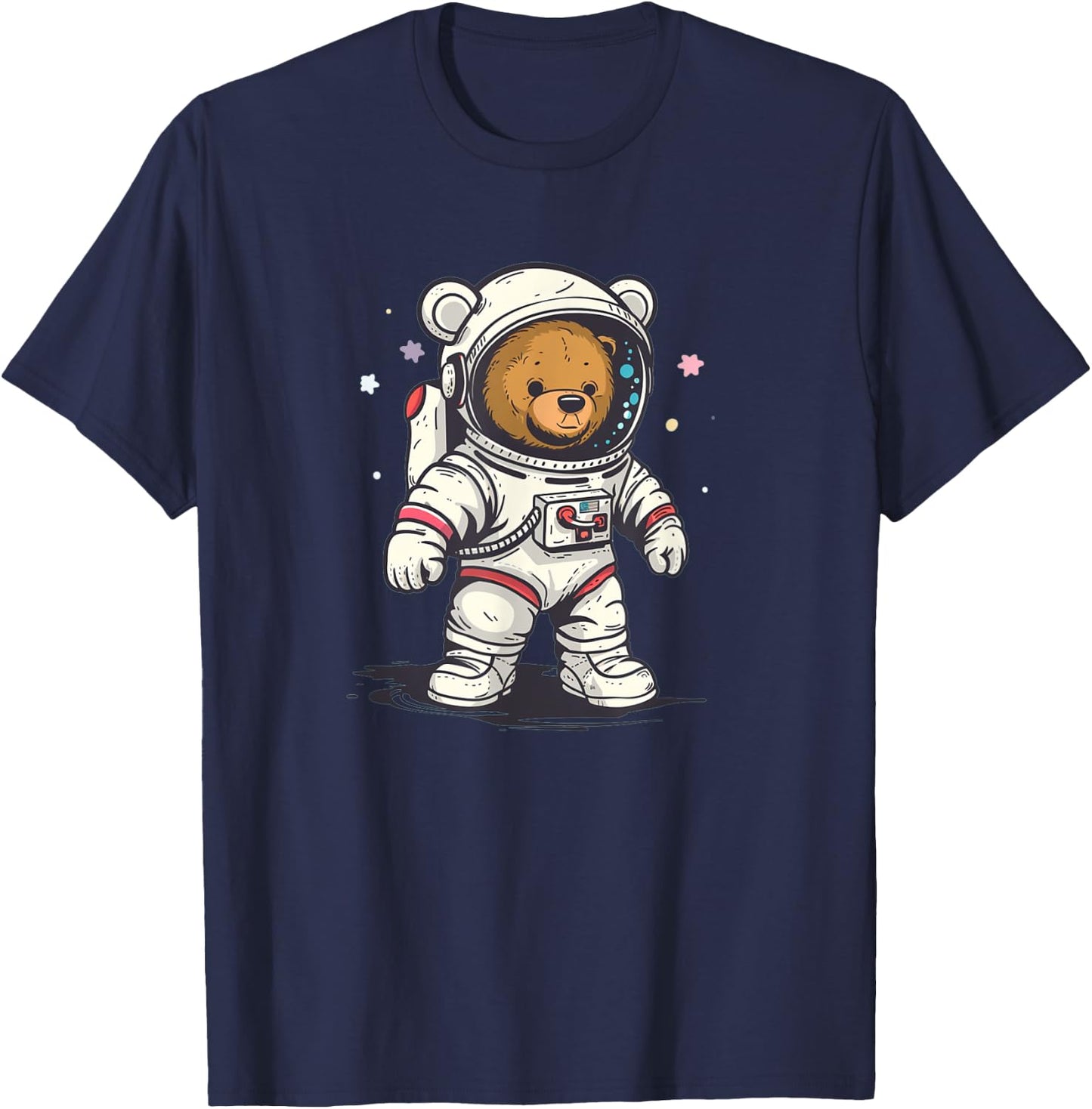 Funny Space Teddy Costume for Bear and Astronaut Lovers T-Shirt - T-Shirt | Navy