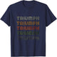 Love Heart Triumph Grunge Vintage Style Black Triumph T-Shirt - T-Shirt | Navy
