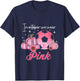 In October We Wear Pink Soccer Breast Cancer T-Shirt - T-Shirt | Navy