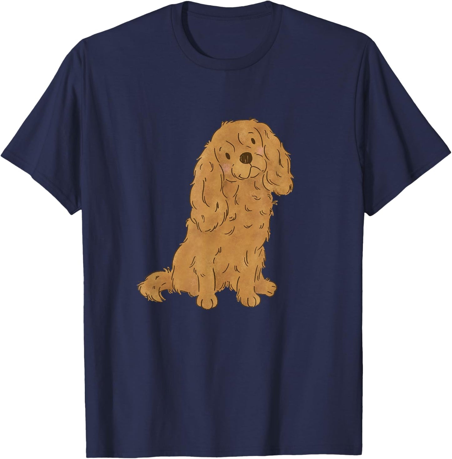 Ruby Cavalier King Charles Spaniel Cavie Mom T-Shirt - T-Shirt | Navy