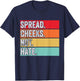 Spread Cheeks Not Hate Funny Gym Fitness & Workout Vintage T-Shirt - T-Shirt | Navy