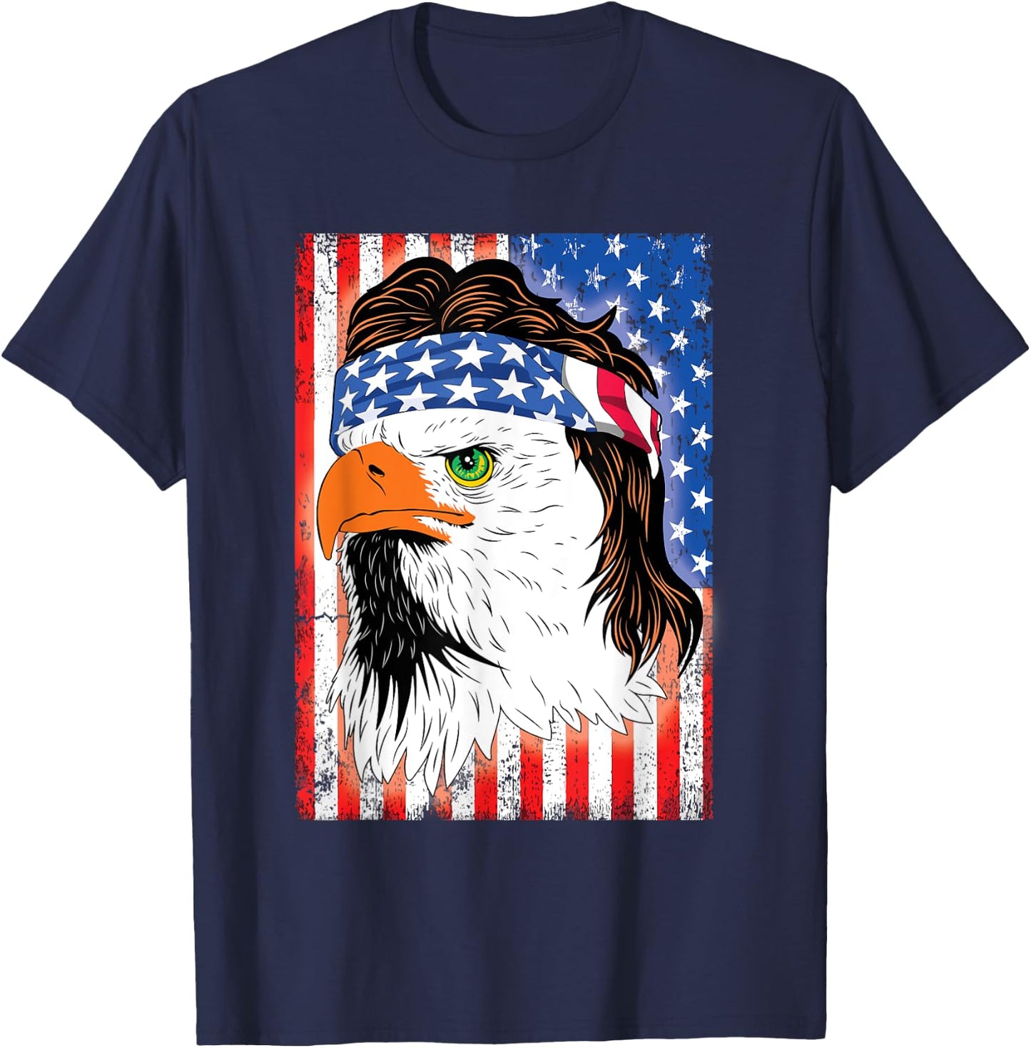 4th of July eagle costume shirt men women kids outfit T-Shirt - T-Shirt | Navy