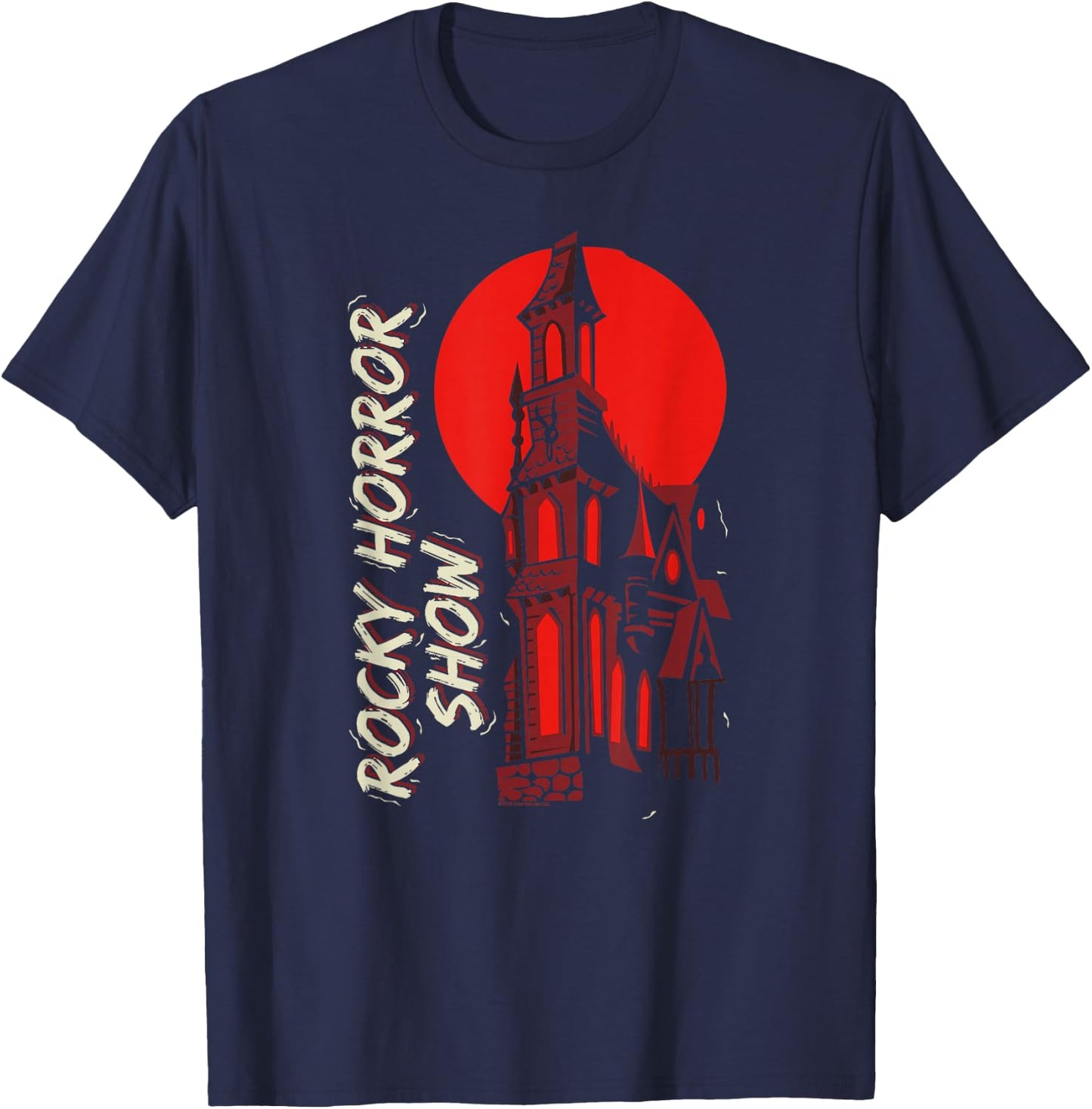 Rocky Horror Show Castle Silhouette T-Shirt - T-Shirt | Navy