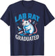 PHD Graduate Scientist Lab Flask Beaker Doctoral Academic T-Shirt - T-Shirt | Navy