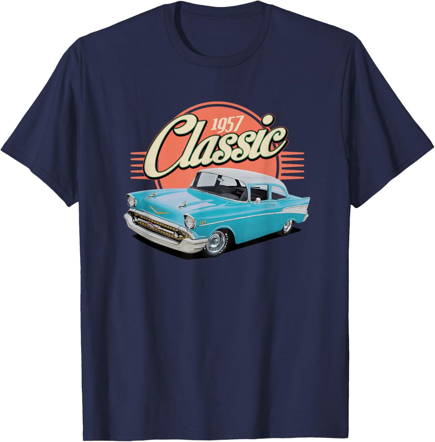1957 57 Chevys Truck T-Shirt - T-Shirt | Navy