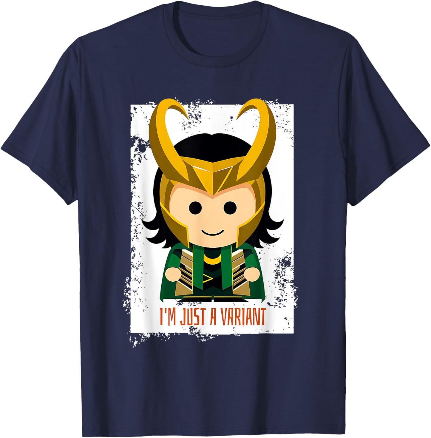 Cute Loki Variant Meme - I'm Just a Variant Chibi Character T-Shirt - T-Shirt | Navy