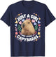 Just a Girl Who Loves Capybaras Cute Capybara Lover Rodent T-Shirt - T-Shirt | Navy