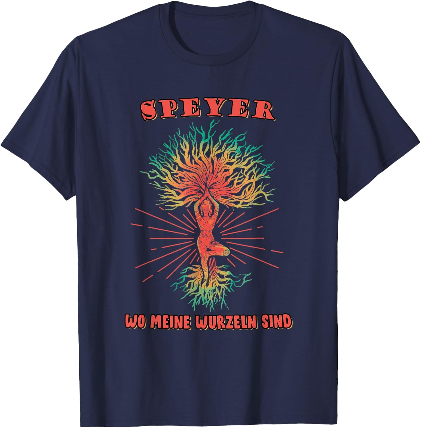 Speyer Holiday Travel Souvenir Roots T-Shirt - T-Shirt | Navy