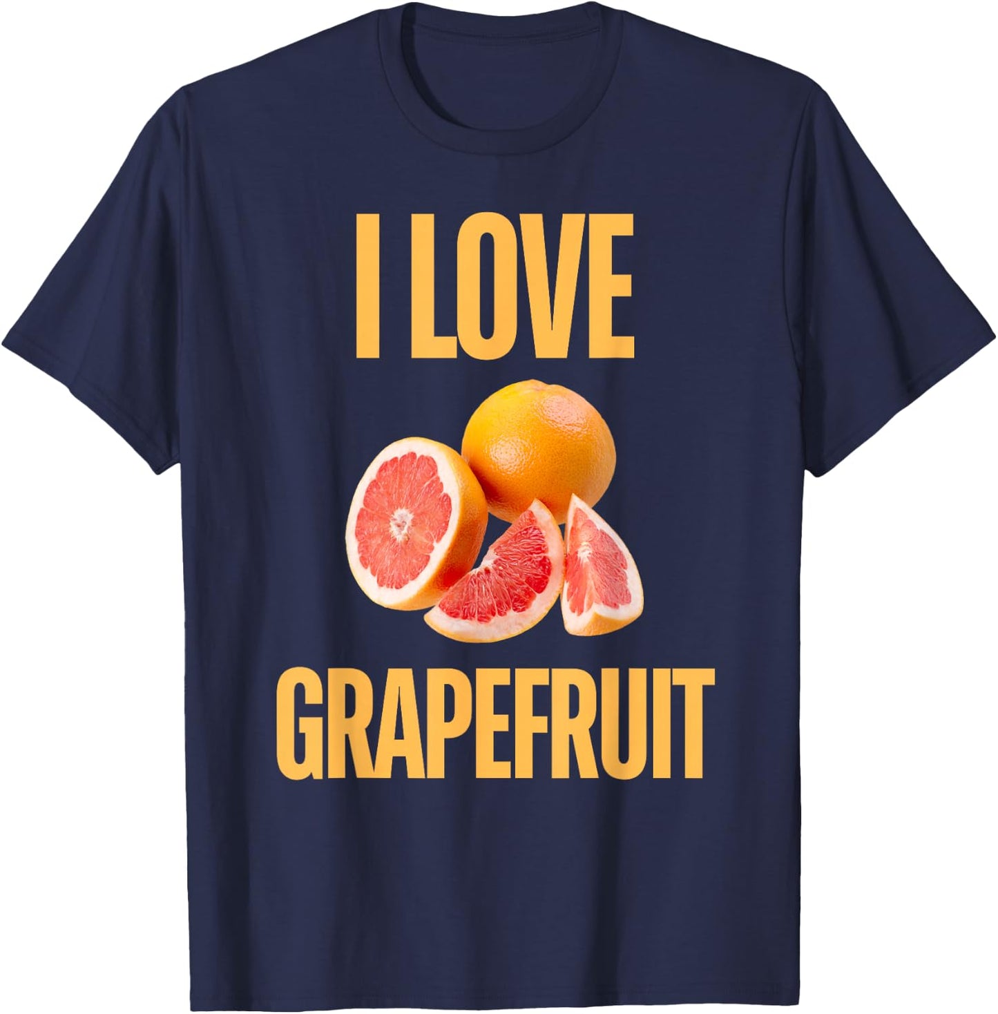 I Love Grapefruit T-Shirt - T-Shirt | Navy