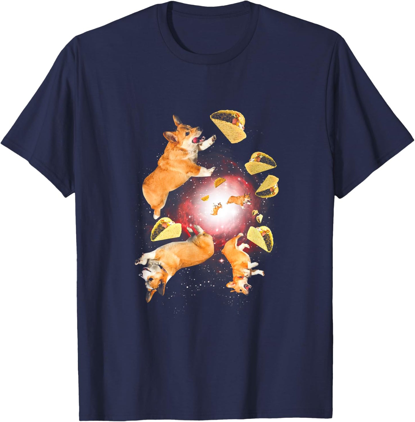 Walnut & 39th Corgi Tacos T-Shirt - T-Shirt | Navy