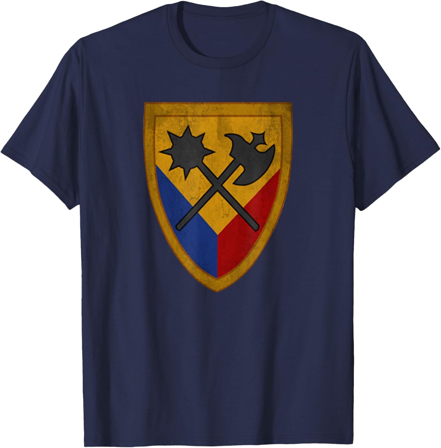 194th Armored Brigade Armor Cavalry Military Veteran Papa T-Shirt - T-Shirt | Navy