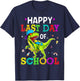 Happy Last Day Of School Dinosaurs Graduation Teacher Gifts T-Shirt - T-Shirt | Navy