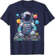 Astronaut Disc Jockey Spaceman Dj Space Music Men Boys Kids T-Shirt - T-Shirt | Navy