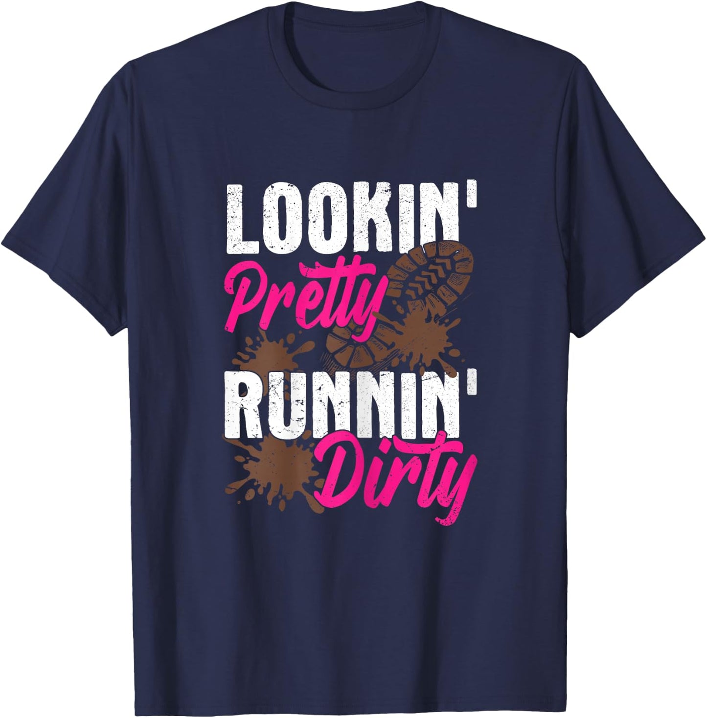Mud girl run T-Shirt - T-Shirt | Navy