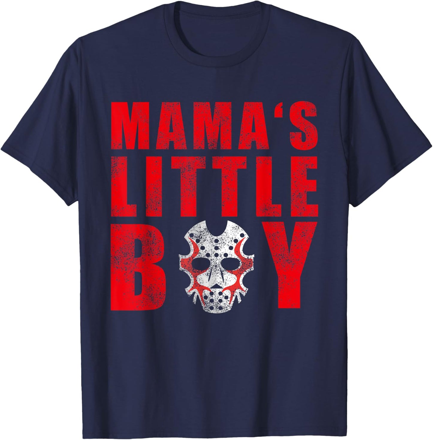 Mama's Little Boy Halloween Costume Horror Friday Movie T-Shirt - T-Shirt | Navy