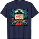 Retro Monster Drive-In Horror Movie Art Vintage T-Shirt - T-Shirt | Navy