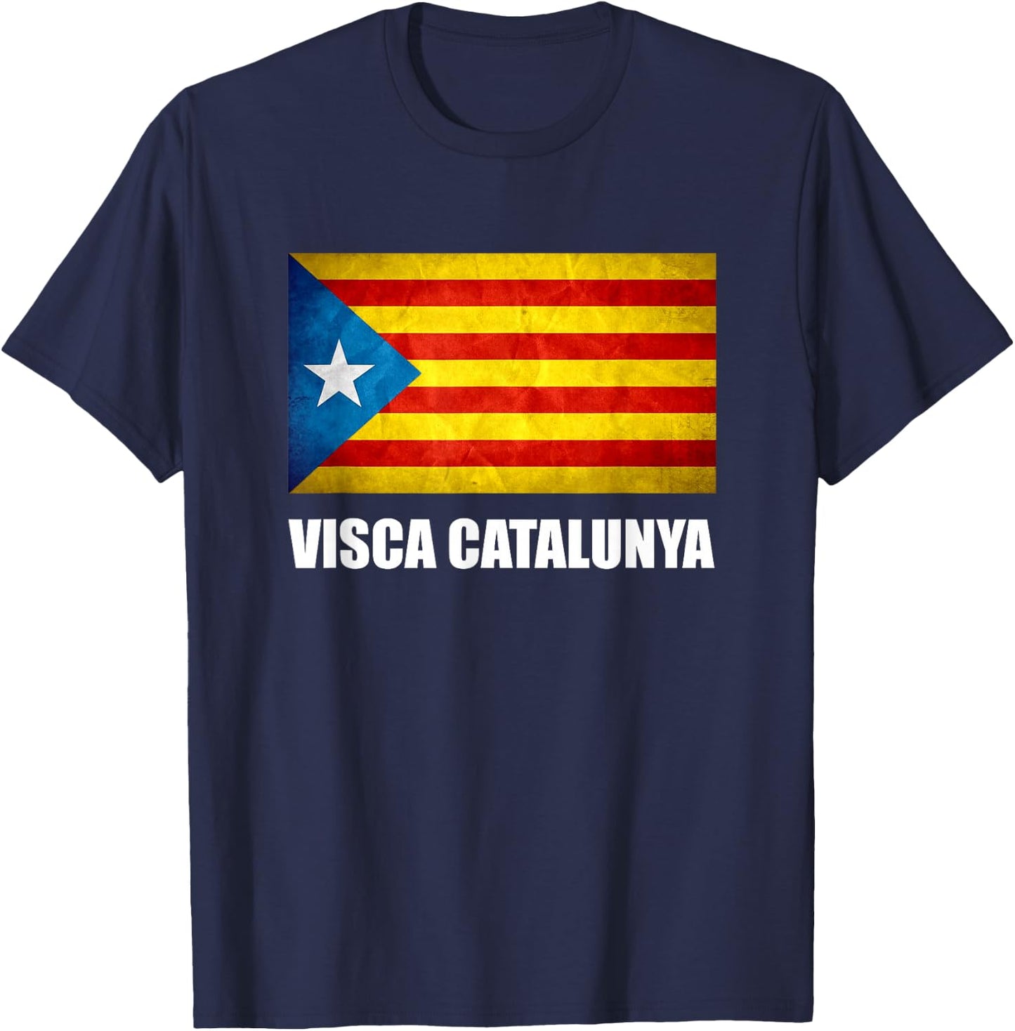 Catalonia Catalunya Catalan Flag T-Shirt - T-Shirt | Navy