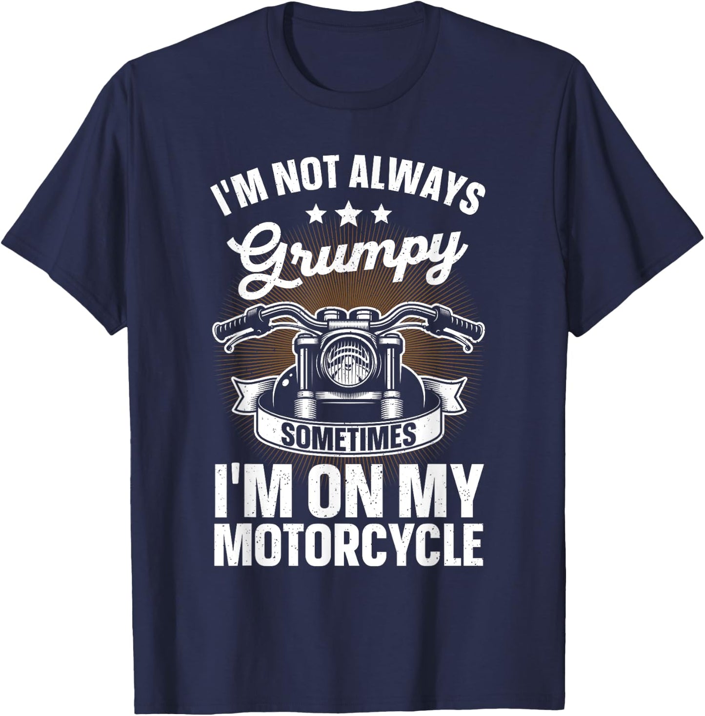 Motorcycle Rider Art Women Dad Motorcycle Bike Lover T-Shirt - T-Shirt | Navy