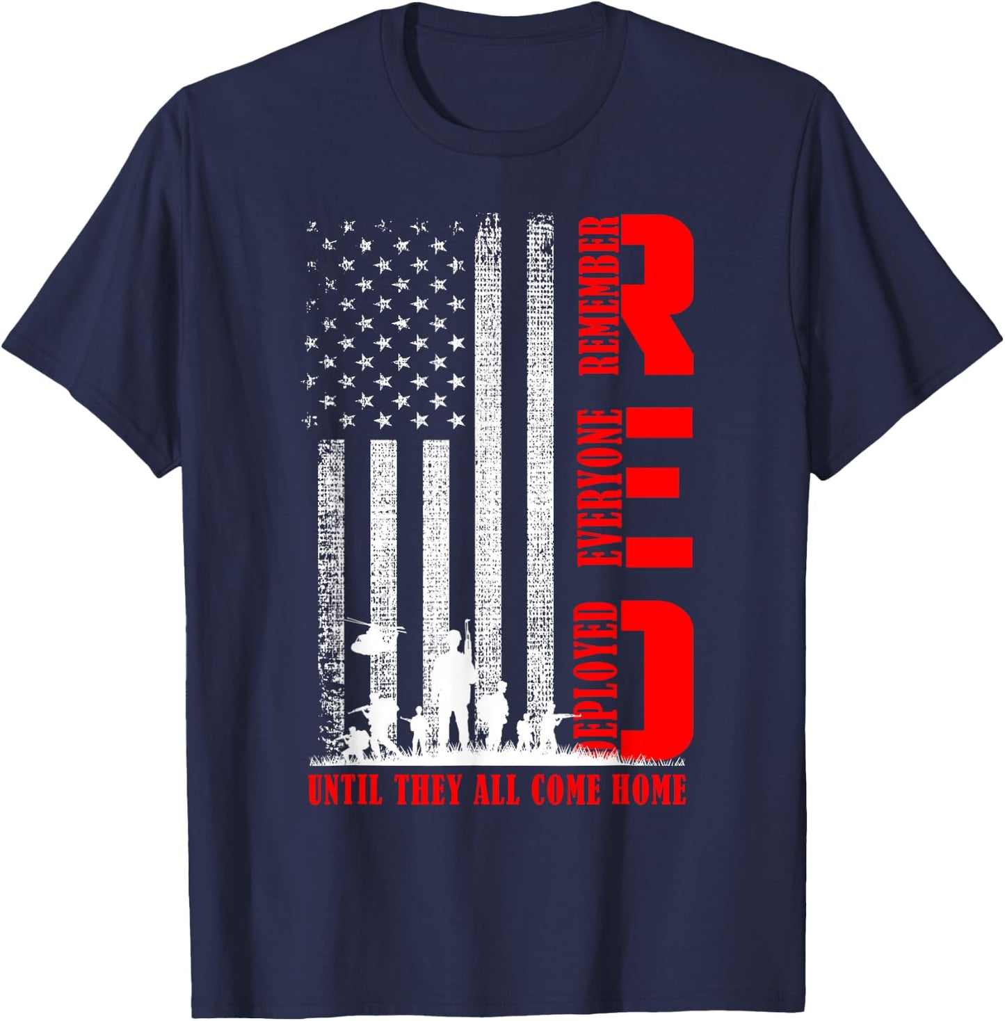 RED Friday Military US Army Remember erveryone deployed T-Shirt - T-Shirt | Navy