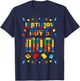 Birthday Boy's Mom Master Builder Building Blocks Family T-Shirt - T-Shirt | Navy