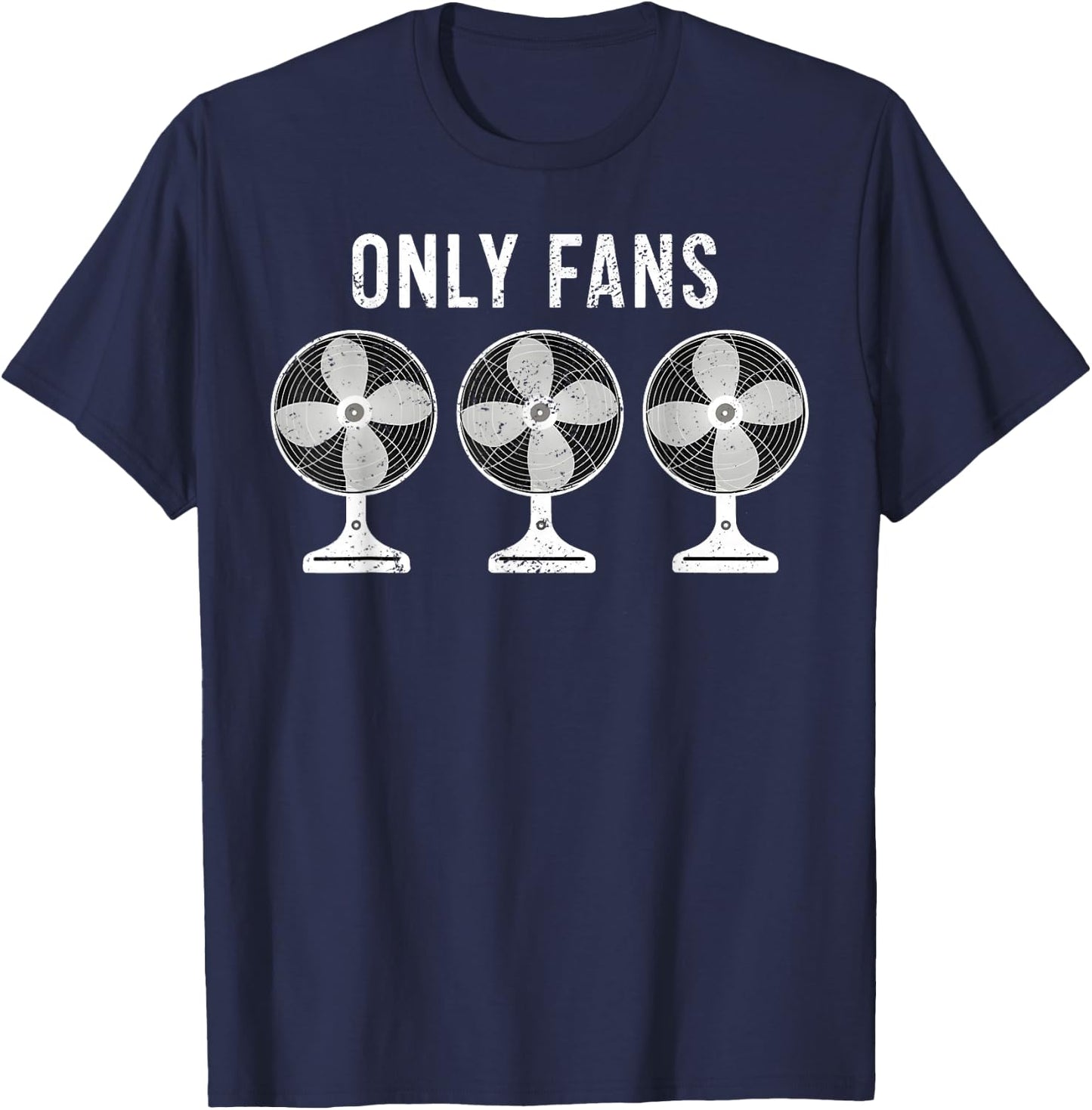 Funny Only Fans Vintage Fan Humor Retro Style T-Shirt - T-Shirt | Navy
