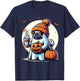 Ghost Pug Pumpkin Drinks Beanie Fall Halloween T-Shirt - T-Shirt | Navy