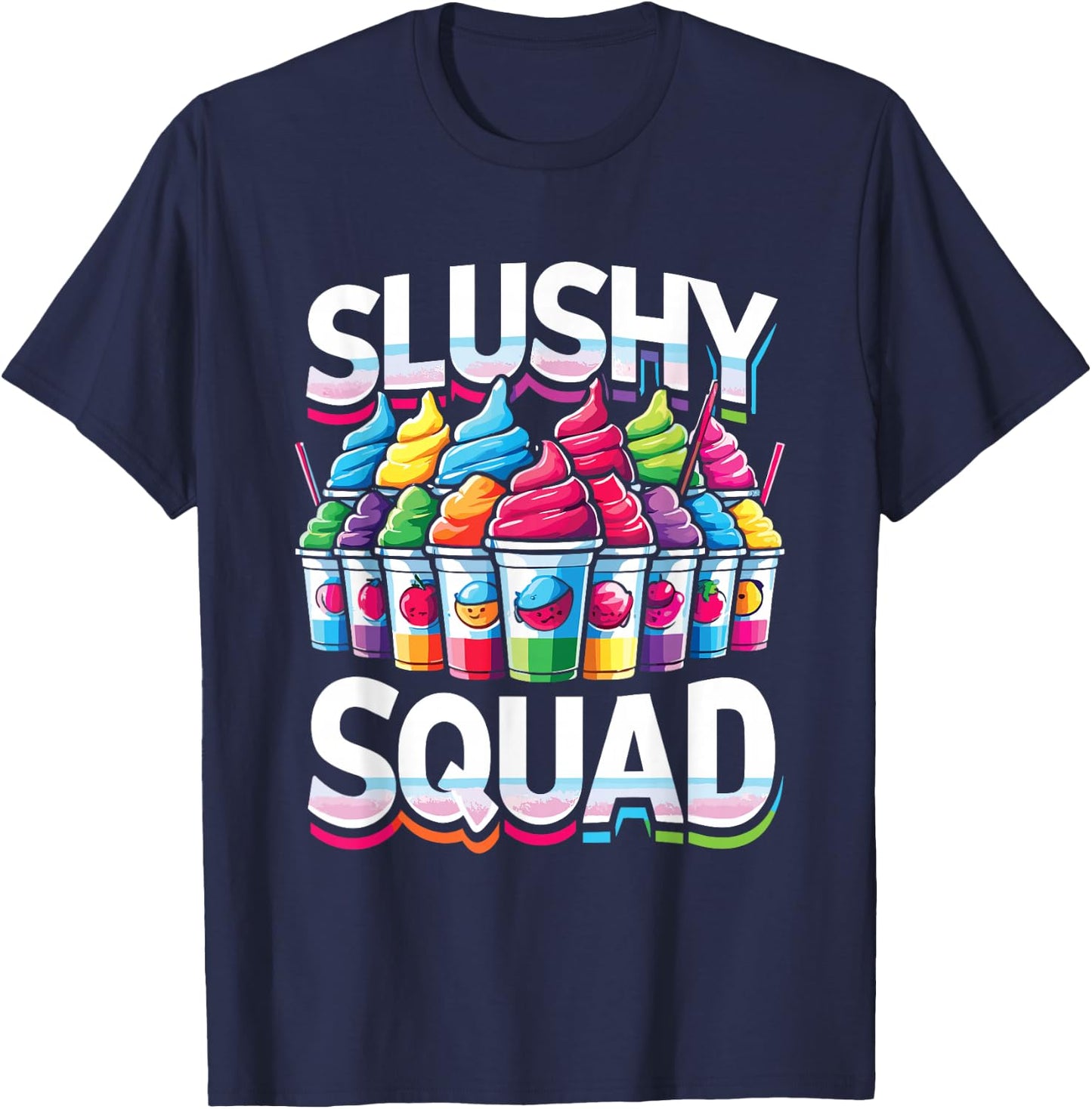 Slushy Squad Retro Parade T-Shirt - T-Shirt | Navy