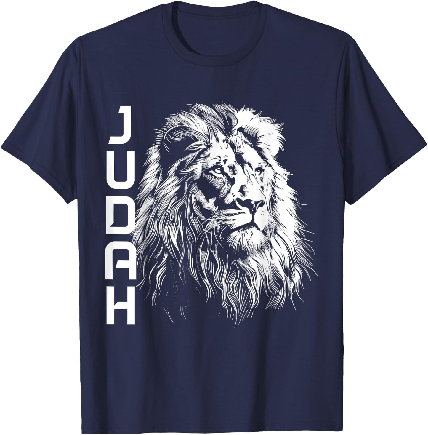 Lion Of Judah Hebrew Israelite Christian Jewish African YHWH T-Shirt - T-Shirt | Navy