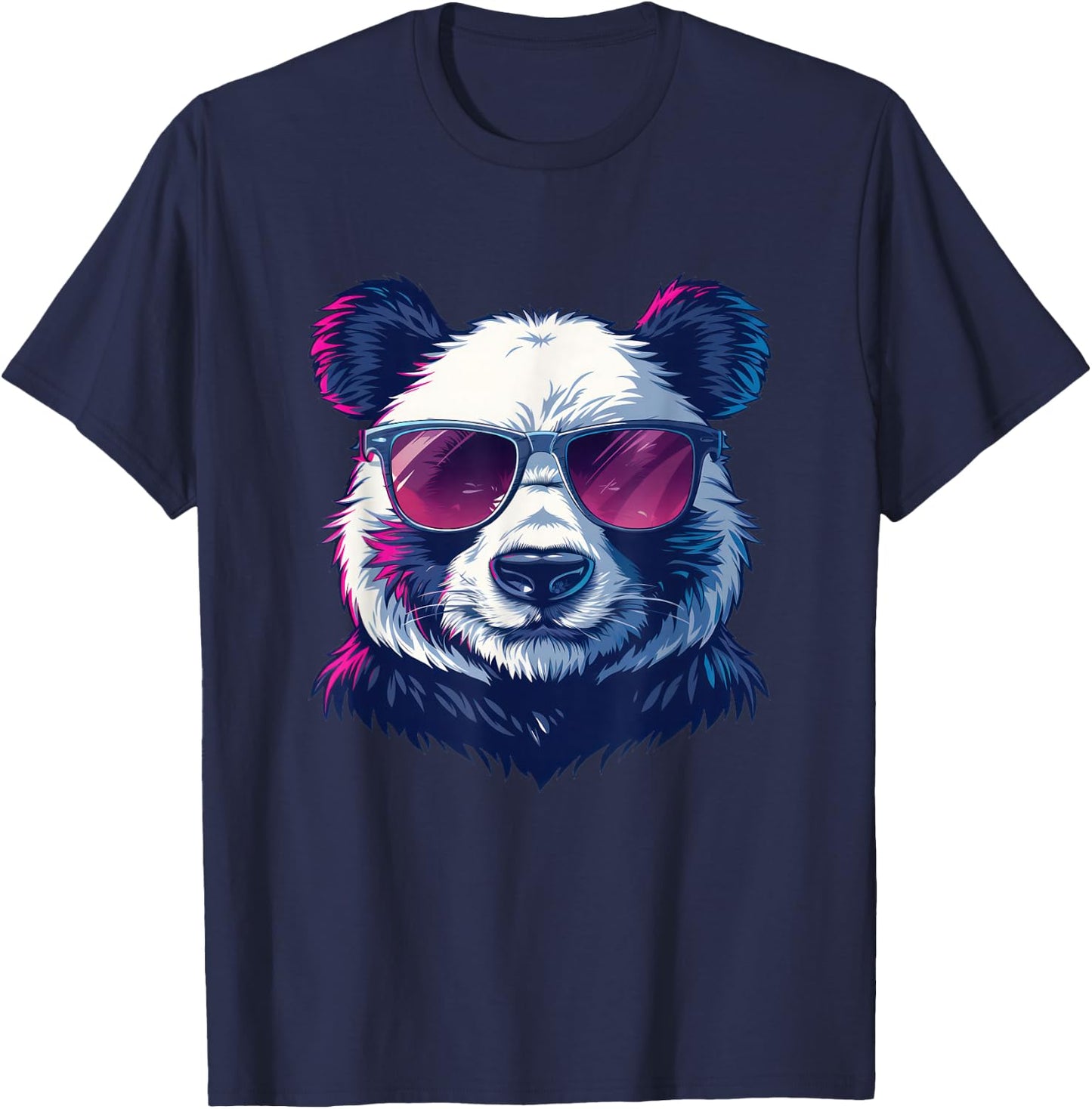 Panda Sunglasses Graphic T-Shirt - T-Shirt | Navy