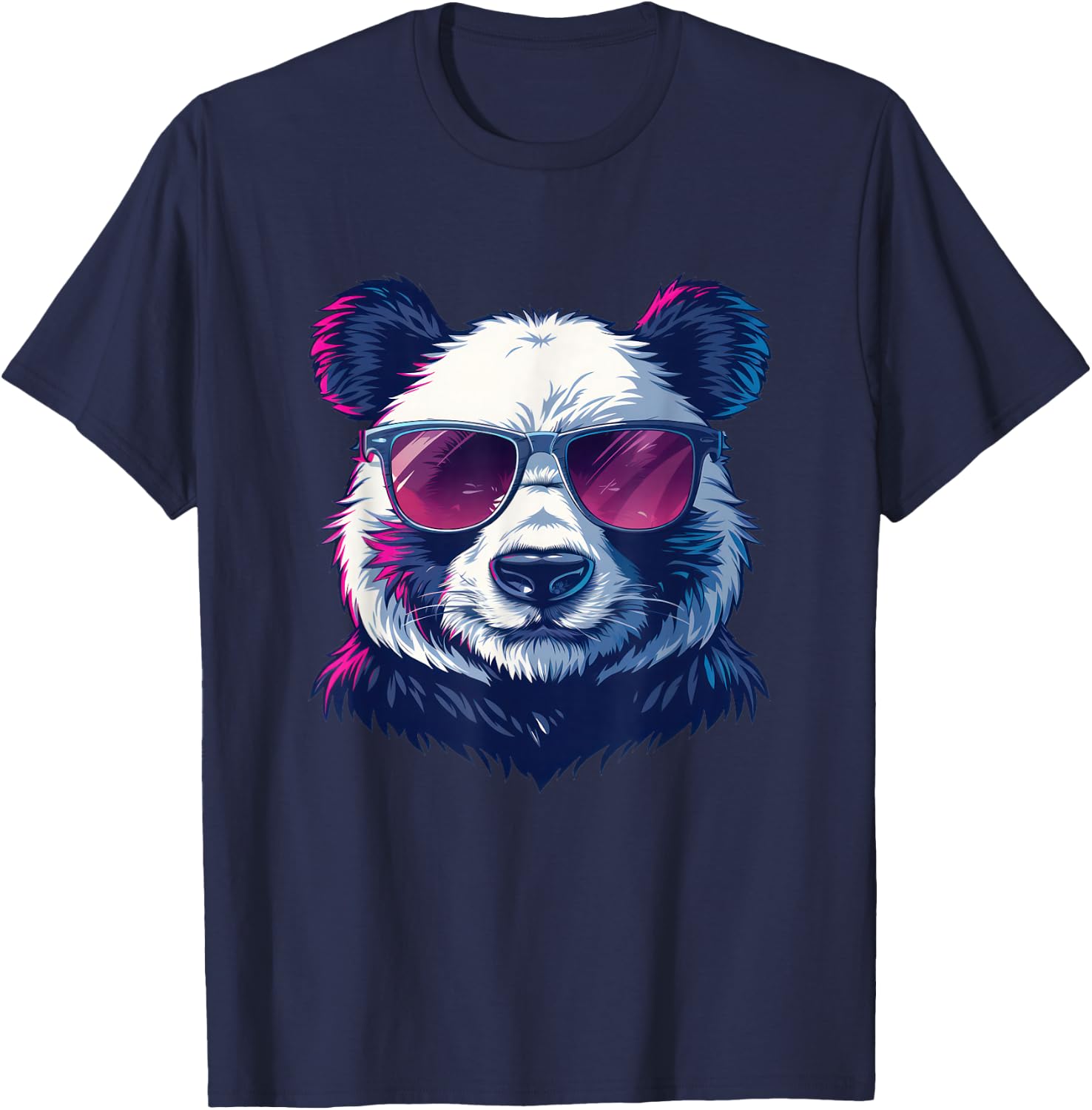 Panda Sunglasses Graphic T-Shirt - T-Shirt | Navy