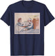 Raggedy Ann & Andy - Their Hands Tied Together Near Books T-Shirt - T-Shirt | Navy