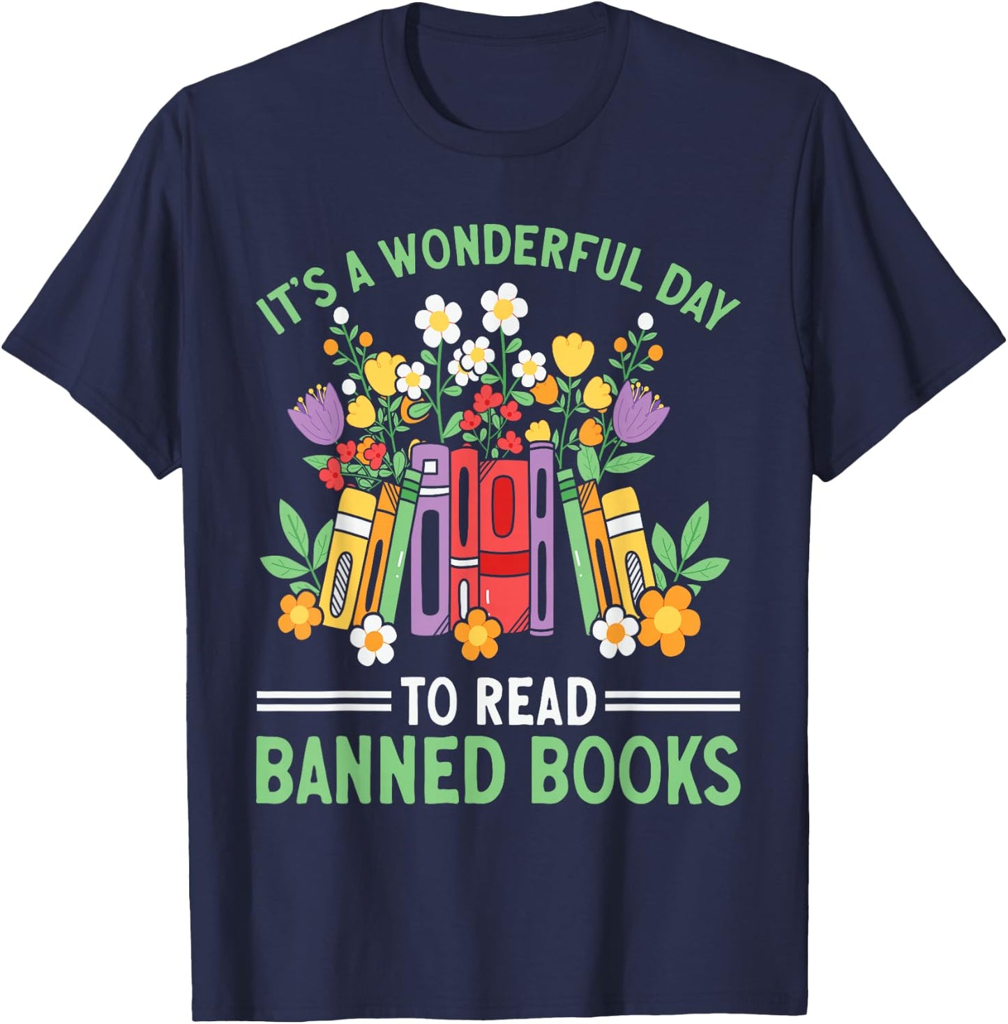 Banned Books Week Librarian Reading T-Shirt - T-Shirt | Navy