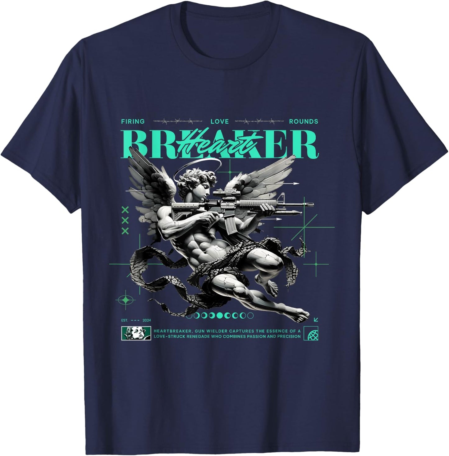 Heart Breaker Black Green Glow 3s Matching Women T-Shirt - T-Shirt | Navy